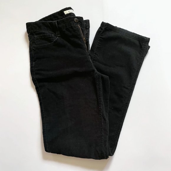 Black Sutton Straight Corduroy Pants - Picture 1 of 14